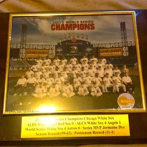 SEALED MLB WHITE SOX WORLD SERIES PLAQUE